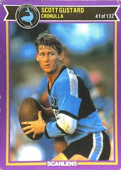 1987 Scanlens Rugby League #41 Scott Gustard Front